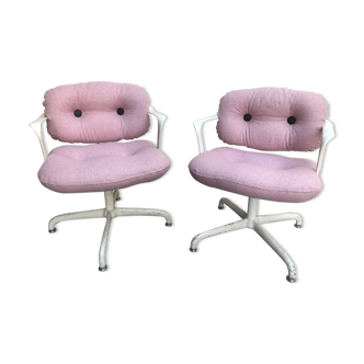 Pair of conference chairs by Bruce Hanna and Andrew Morrison for International Knoll
