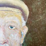 Oil portrait on panel.