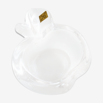 Crystal empty-pocket ashtray