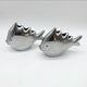 Pair of “Fish” vases / Cast aluminum – 1980s