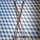 Pair of antique wooden ski poles