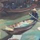 Tableau HSP "Paysage du Vietnam" signé J. Mamo 1984