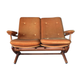 Vintage velvet bench