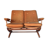 Vintage velvet bench