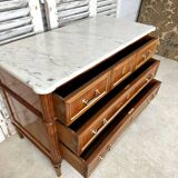 Louis XVI style chest of drawers in cherry wood, 20th century period