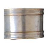 Towel ring in old silver metal