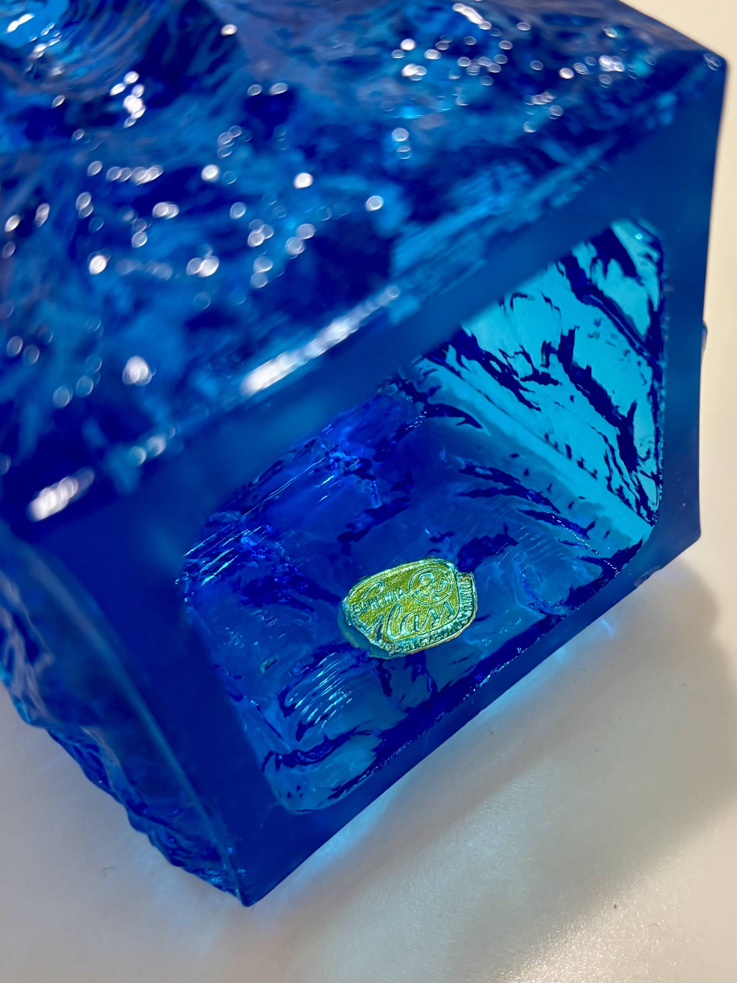 Candlestick - Bohemian glass - Vladislav - Czechoslovakia - 1970