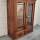 Petite armoire vitrée en chêne