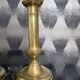 Pair of brass push candle holders – Late 19th century