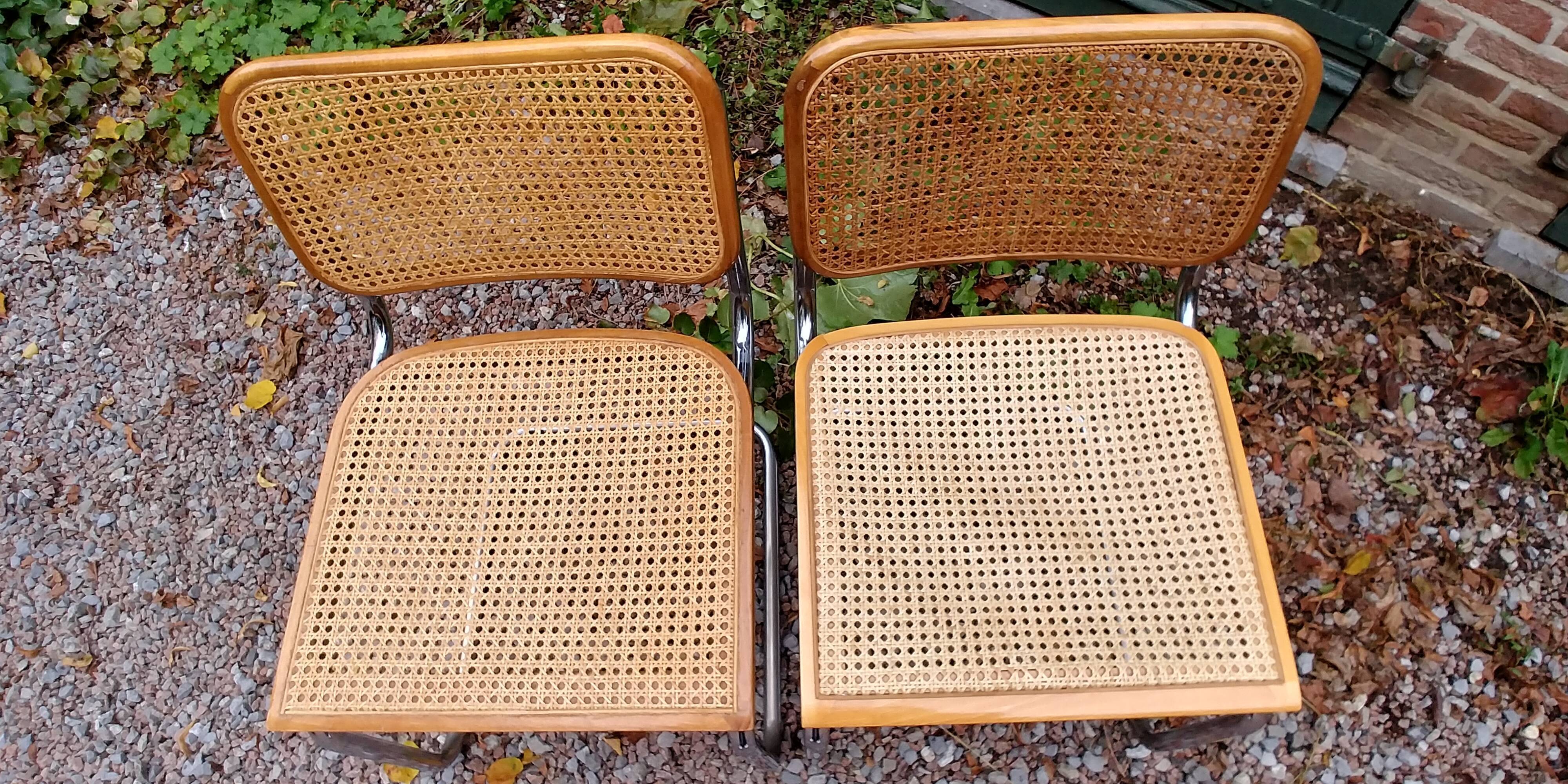 Pair of chairs Marcel Breuer B32
