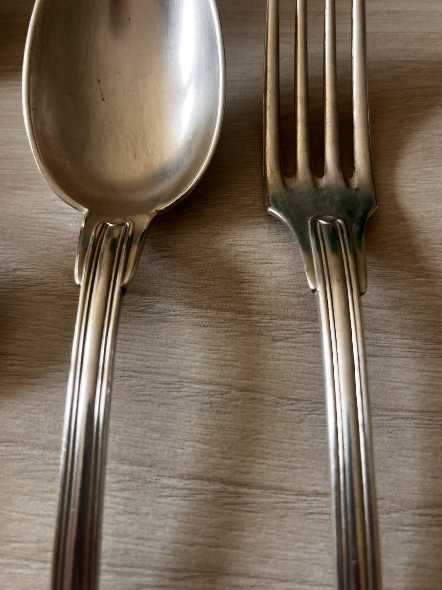 Old silver plated housewife