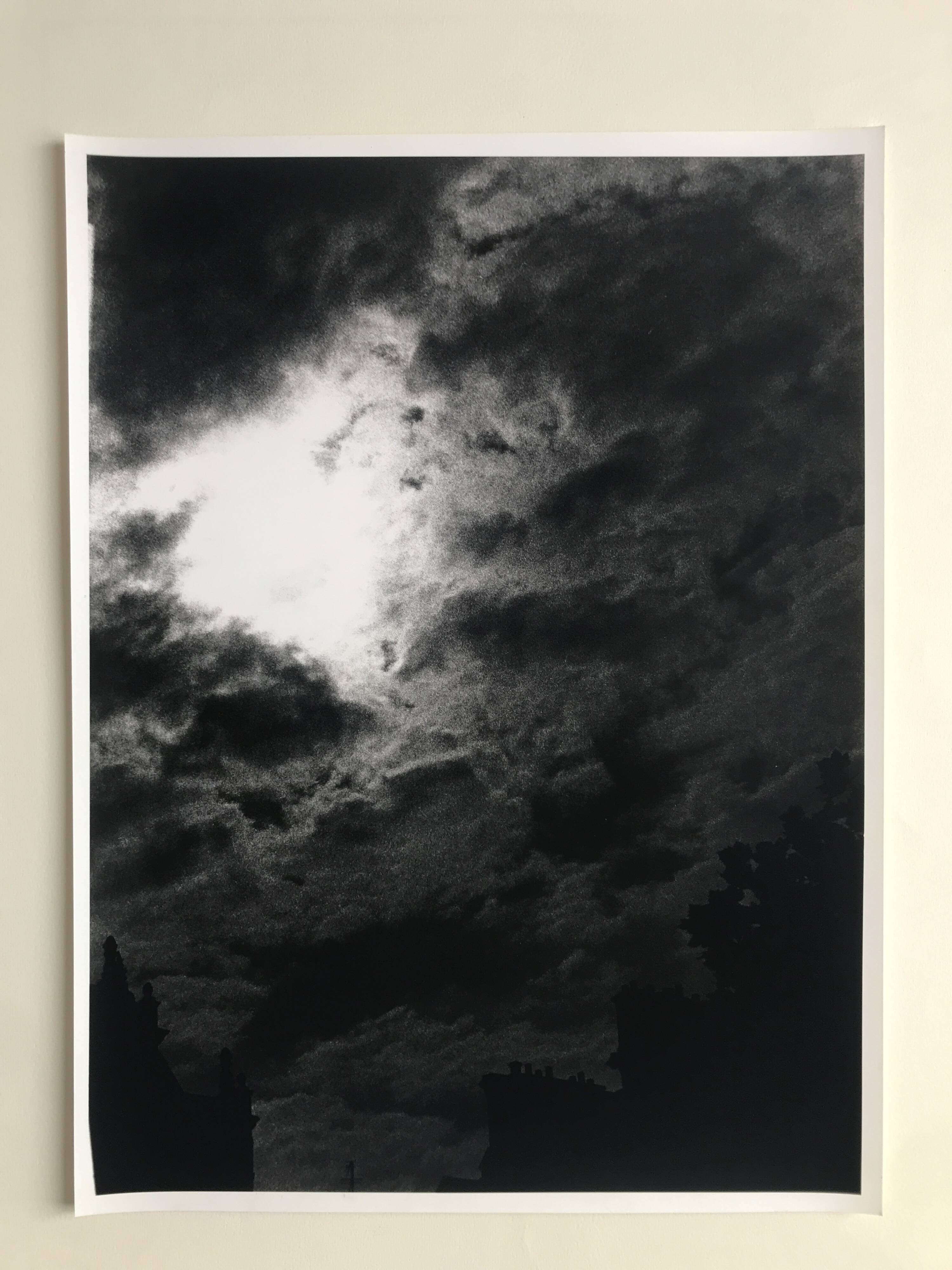 Rosine nusimovici, untitled (cloud ii), c 1980. black and white silver print