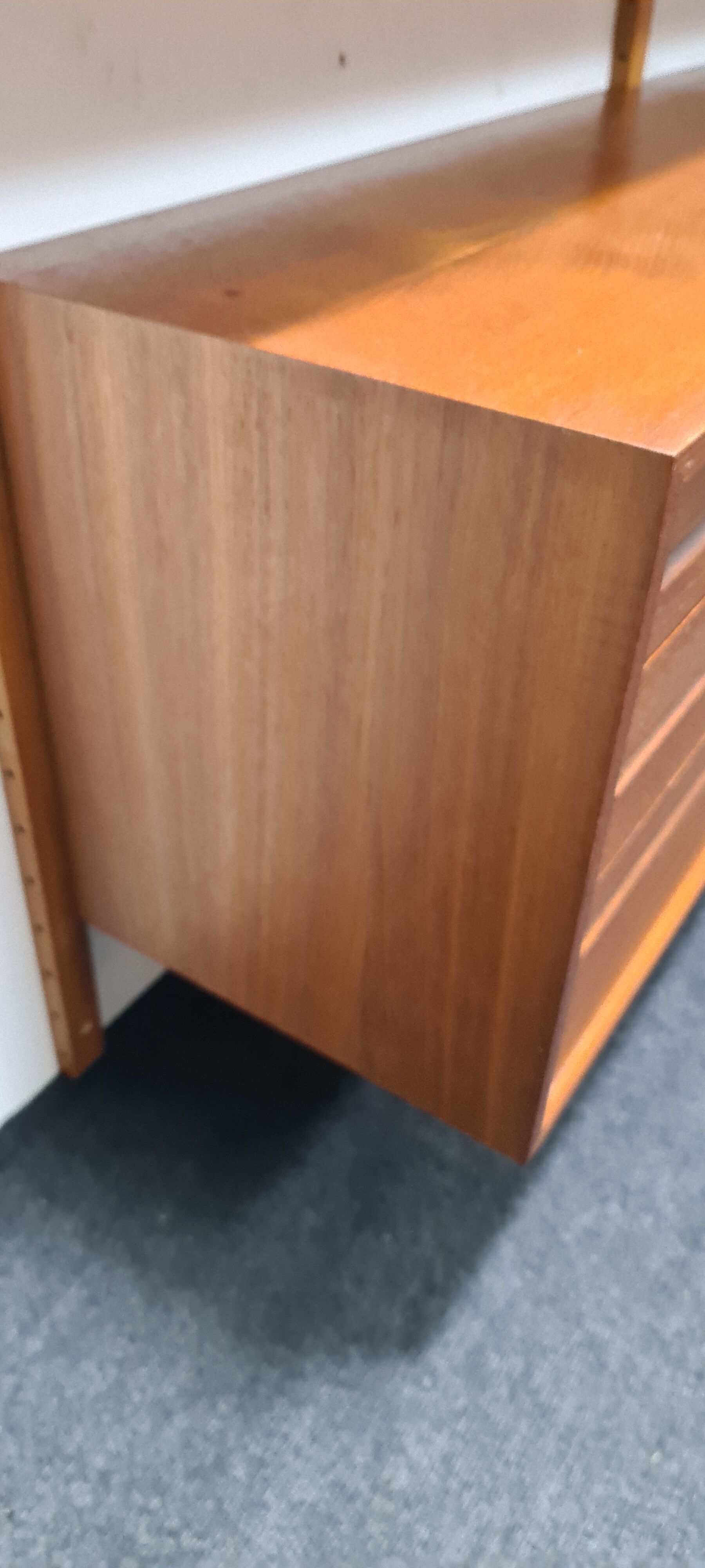 Teak wall unit by Poul Cadovious