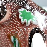 Brown Murano Glass Ashtray / Catchall by Fratelli Toso with Murrines