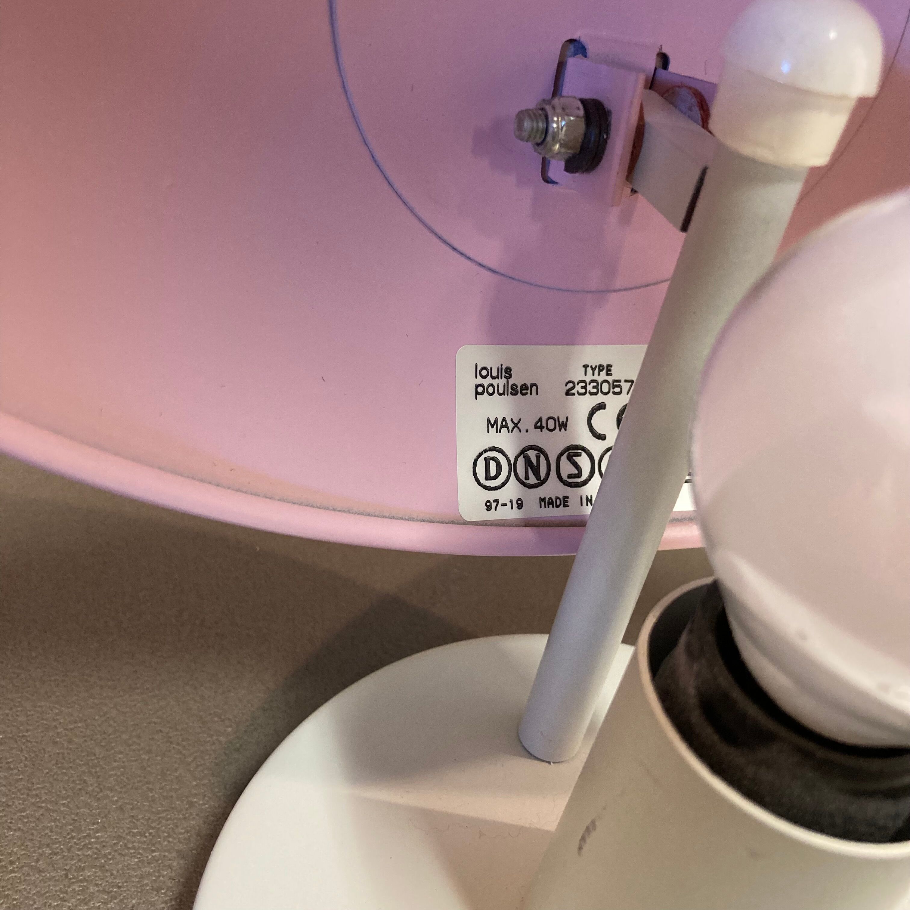 Suite of 4 modular wall lamps "Design Louis Poulsen".