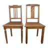 Lot de chaises art déco restaurées