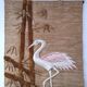 bird and foliage tapestry stamped from the 70s
