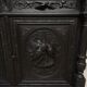 Hunting buffet XIX Louis XIII oak, cabinet curiosity showcase library