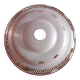 Art Deco pink glass lampshade