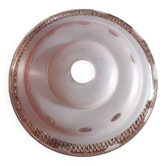 Art Deco pink glass lampshade