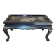 Table basse japonaise décor floral et oiseaux/vintage