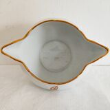 Limoges porcelain saucière decorated with flowers