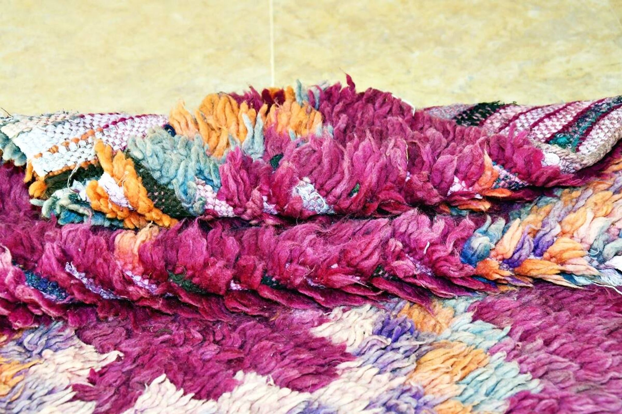 Vintage Berber hallway rug