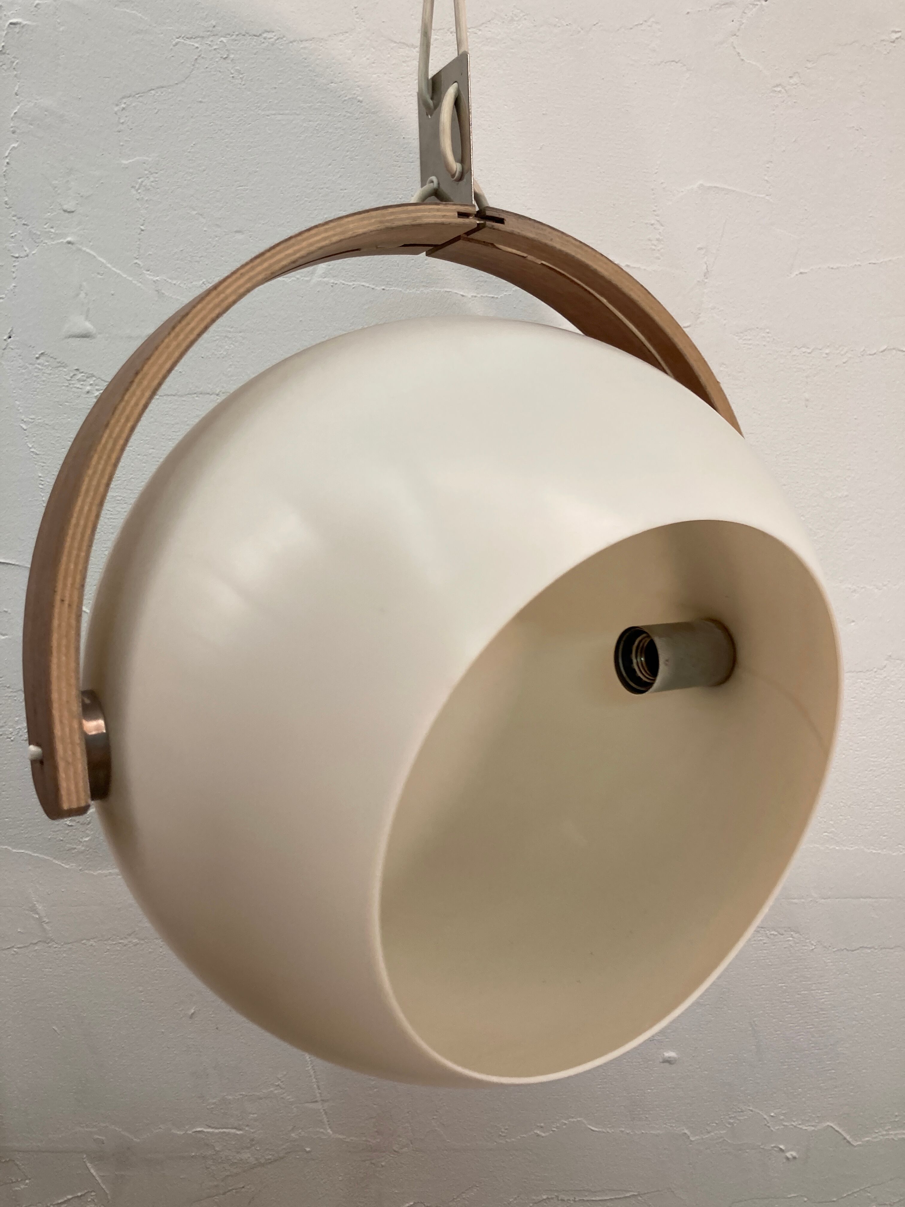 Large space age round globe sphere by Temde, Switzerland 1970s