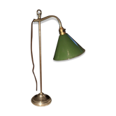 Swan cole office lamp in enamelled tole 1900