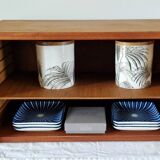 Scandinavian style teak wall or table shelf
