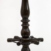 Mid-Century Modern Italian Walnut Floor Coat Hanger with Umbrella Stand, 50