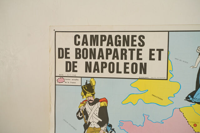 School poster history /geographic under Napoleon two-sided