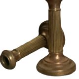 Duo of brass candlesticks