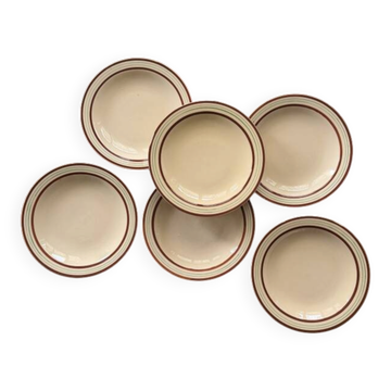 Bistro plates Longchamp x6
