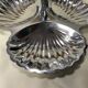 Plat inox serviteur forme coquillages