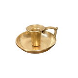 Brass cellar rat candle holder