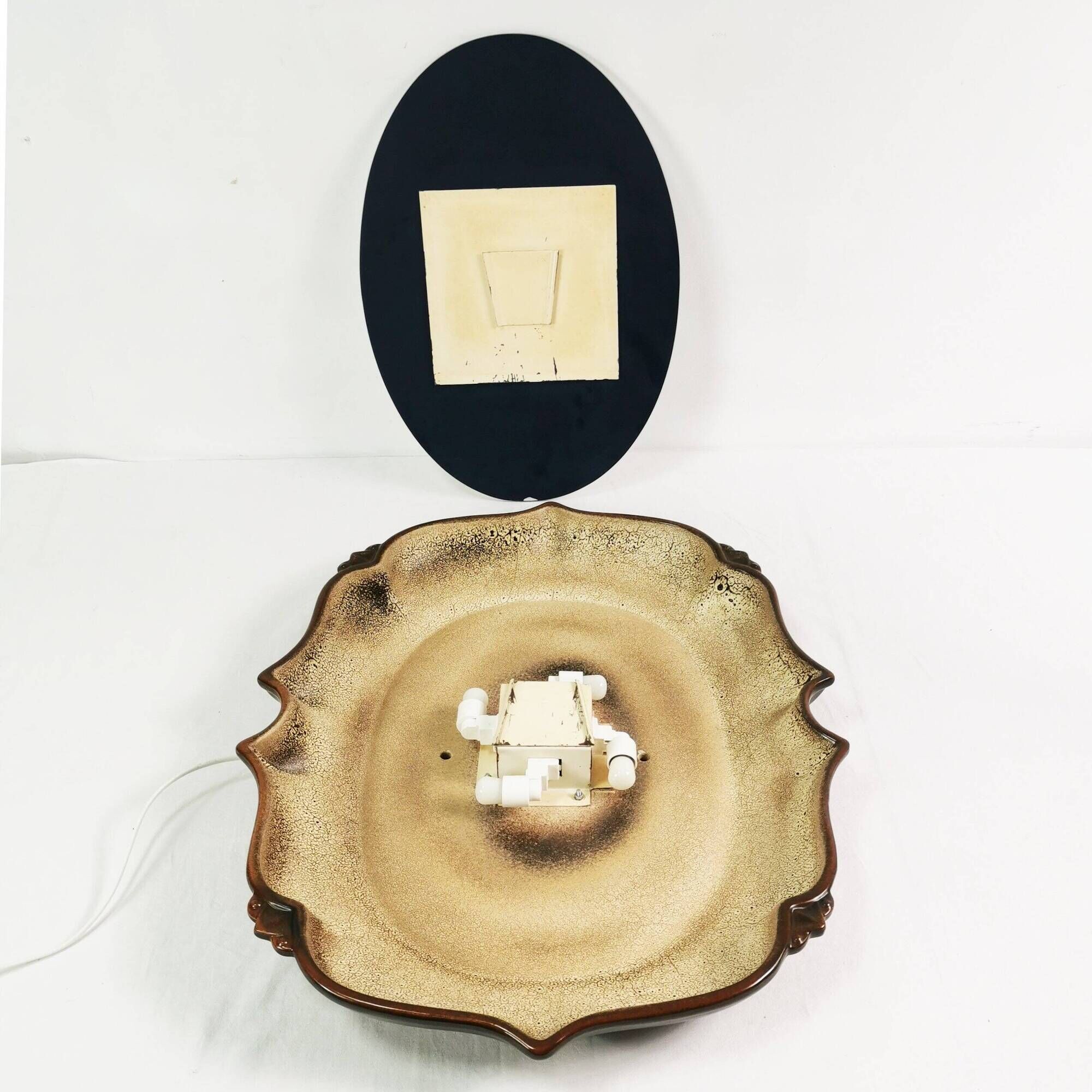 Mid-century ceramic mirror, Pan Keramik, 1970s