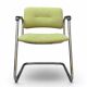 Fauteuil vintage Strafor Steelcase 421, vert chiné