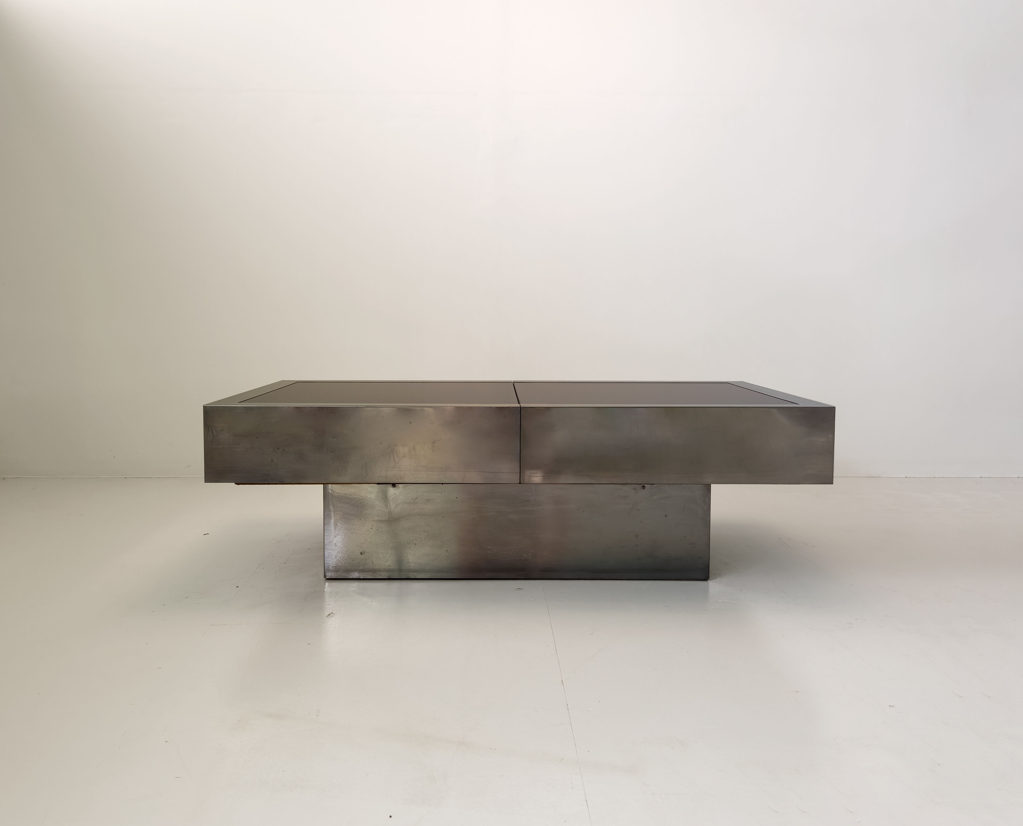 Table basse bar extensible Cidue par Willy Rizzo – Italie, 1970