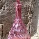 Modernist liqueur carafe clichy pink and white table art