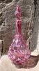 Modernist liqueur carafe clichy pink and white table art