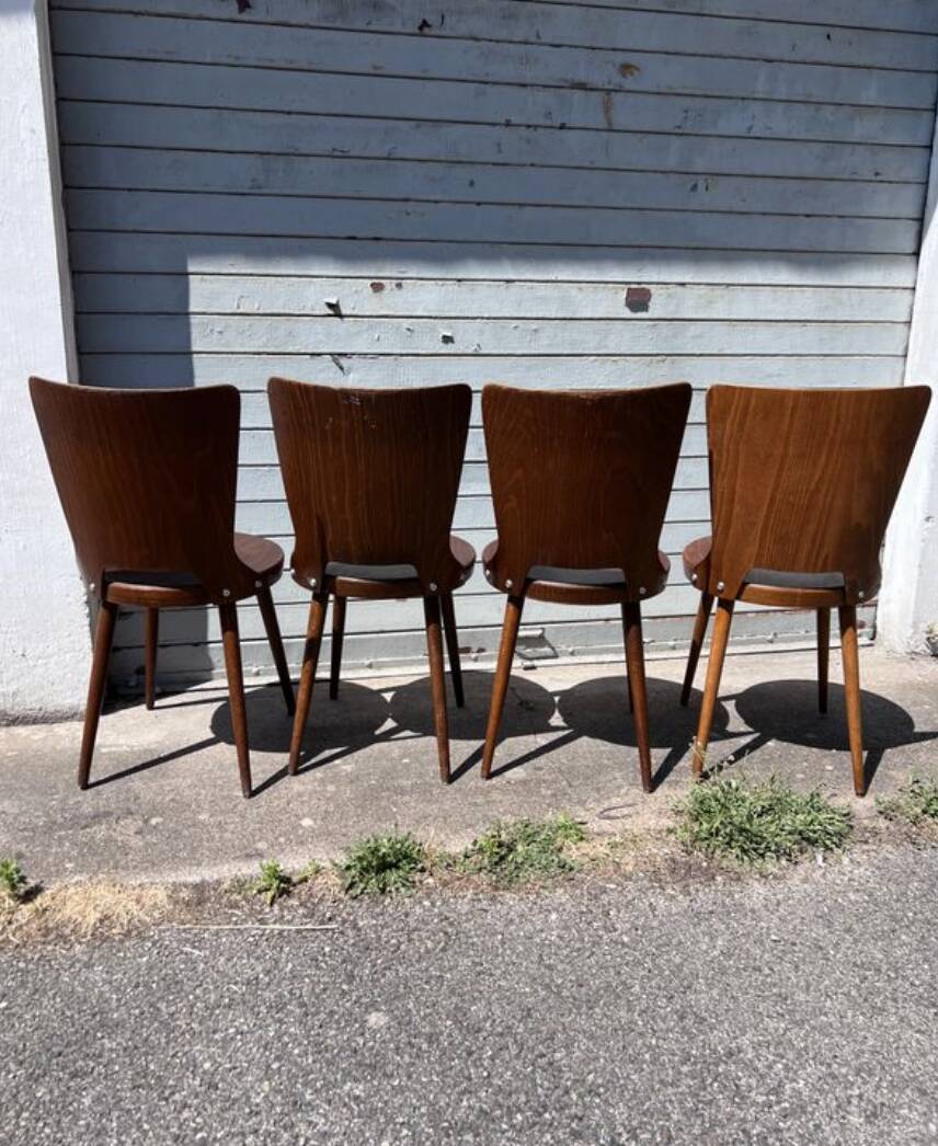 (Suite) 4 Bistro chairs Baumann (model Dove)