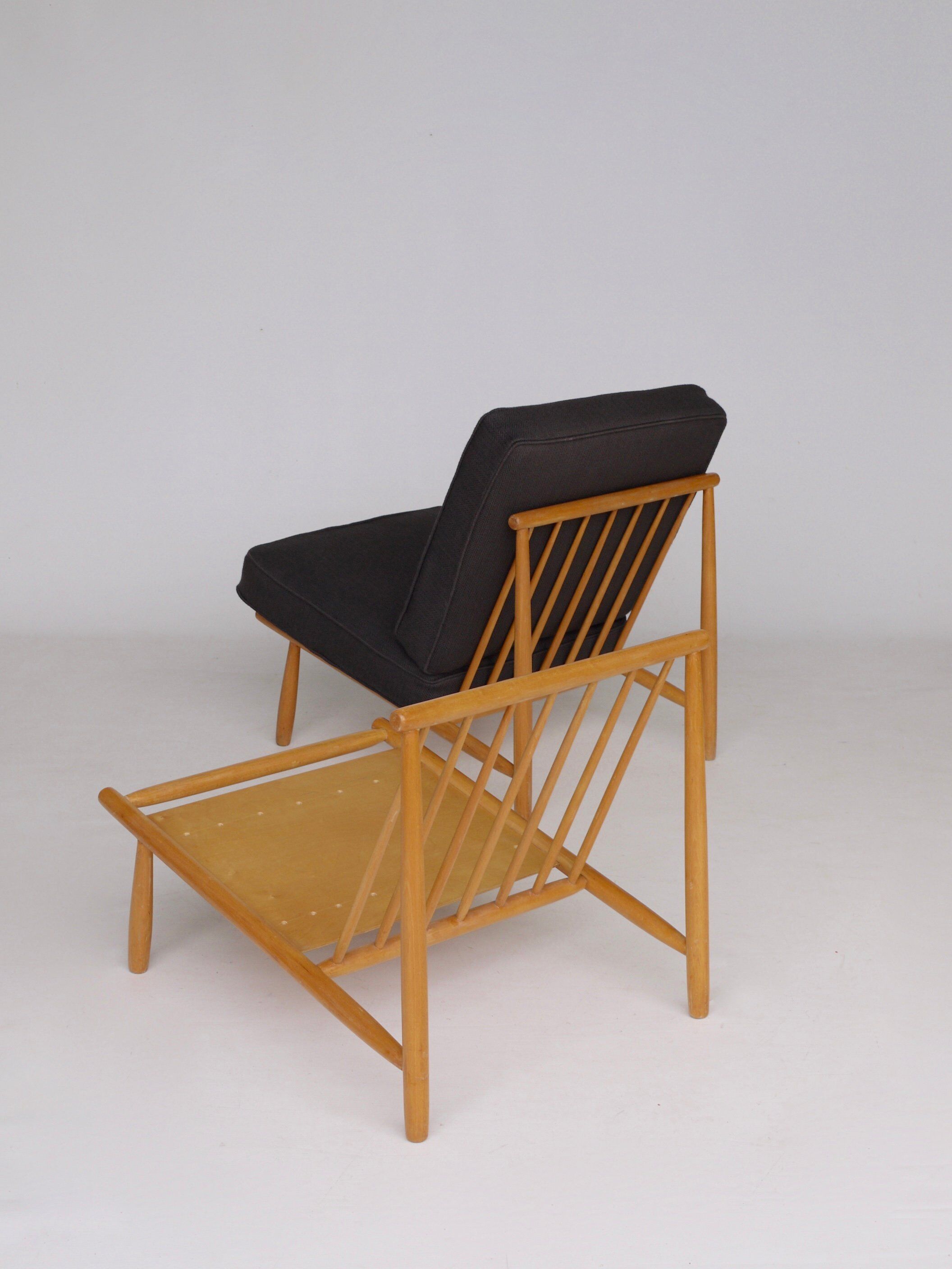Mid-century domus lounge chairs by alf svensson for dux, 1950s, set of 2