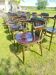 16 Chaises Bistro avec des pieds metal