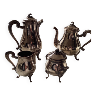 Christofle silver metal tea coffee service