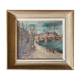Tableau "Quai de Seine", Paris par Marcel Caradec (1901-1998) avec cadre
