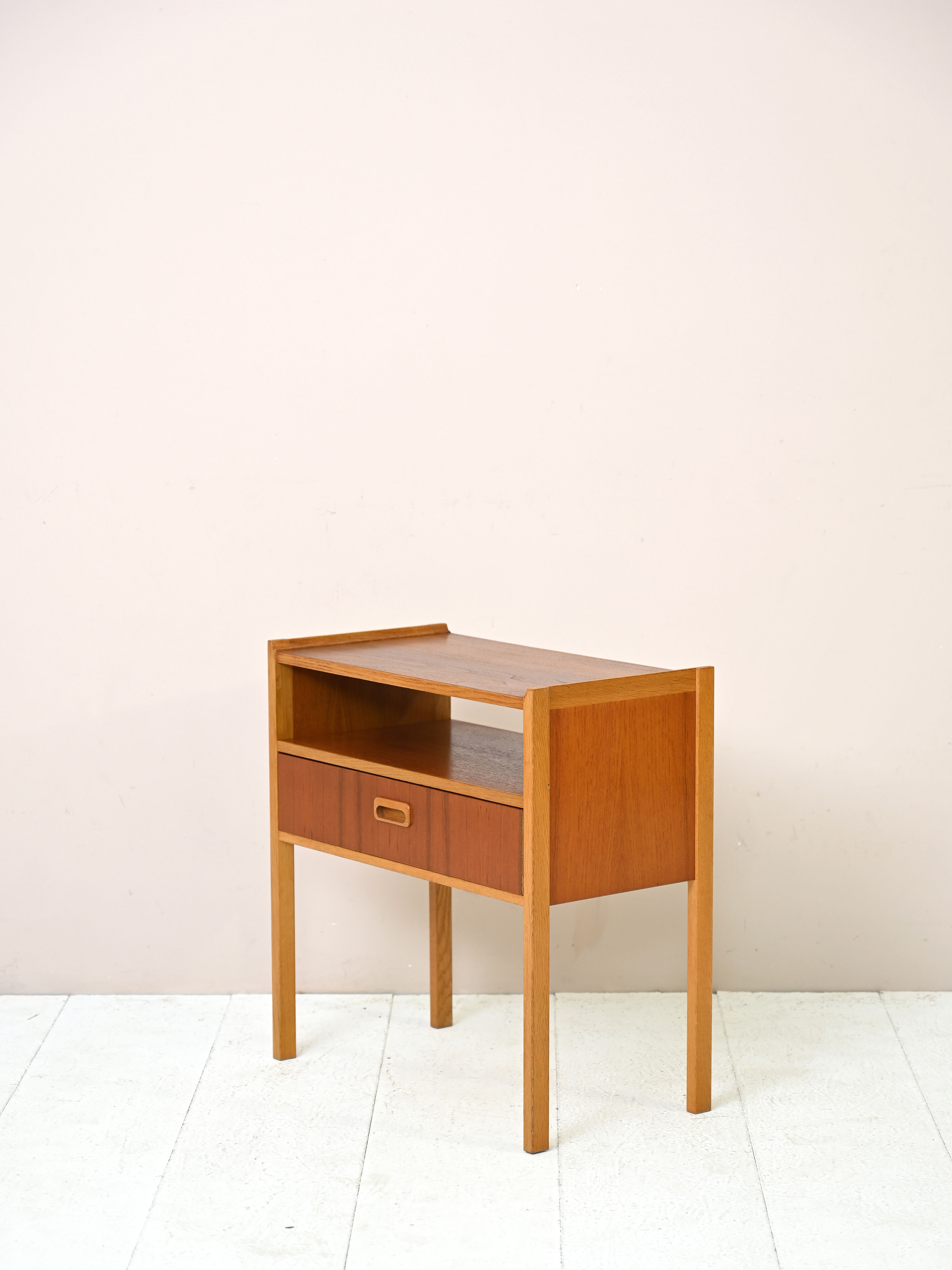 Vintage 50s bedside table with drawer