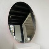 1950s oval beveled mirror