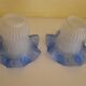 Vintage Wall Sconces with Opaline Glass, 1970s, Set of 2