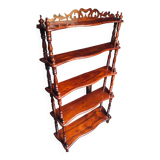 Napoleon III style shelf in mahogany color